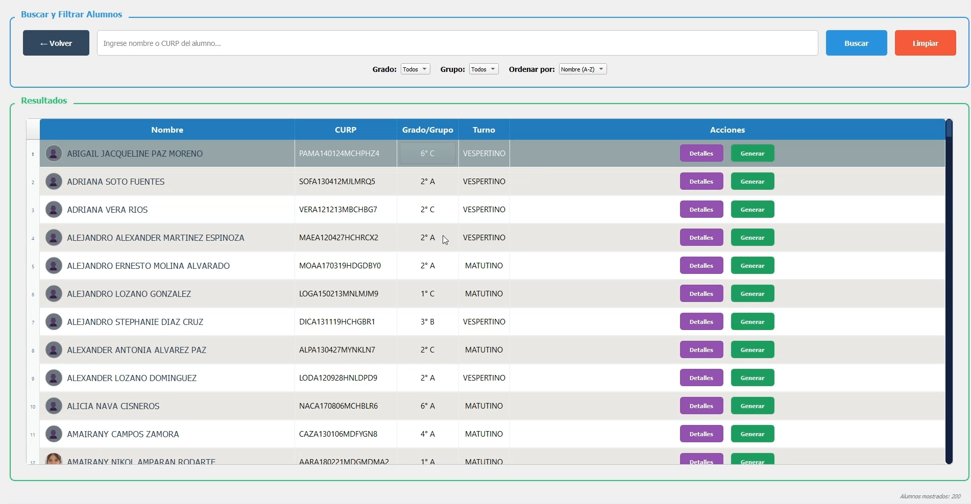 Sistema de Constancias Escolares - Transformación de Documentos
