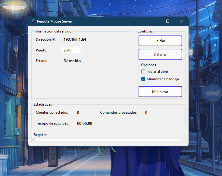 Remote Mouse - Configuración y Controles